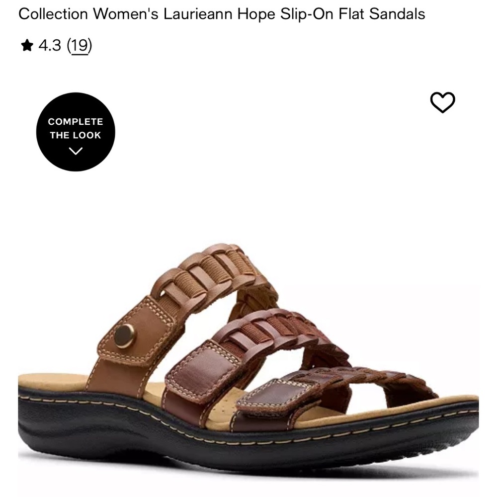 Clarks Women's Laurieann Hope Brown Sandals